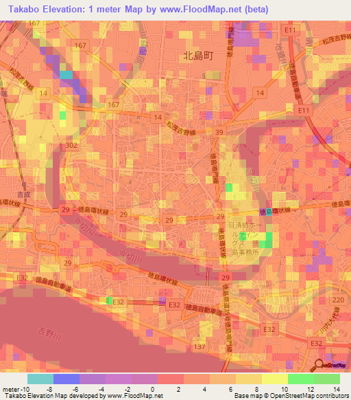 Takabo,Japan Elevation Map