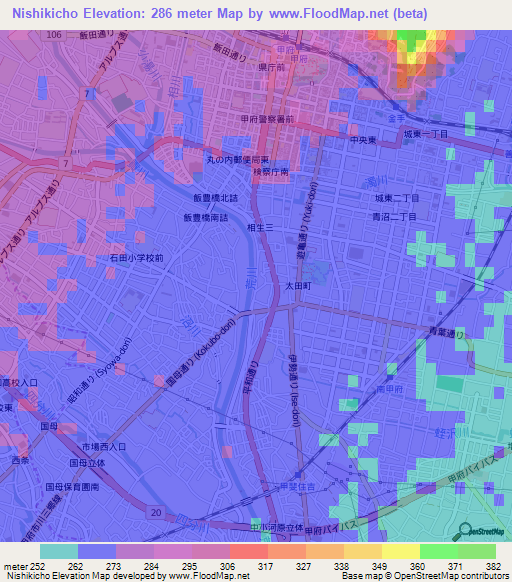 Nishikicho,Japan Elevation Map