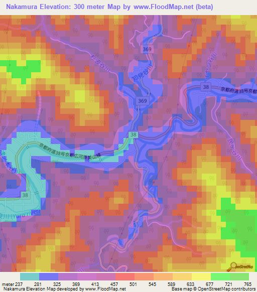 Nakamura,Japan Elevation Map