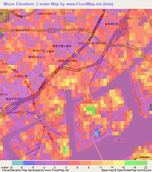 Mizue,Japan Elevation Map