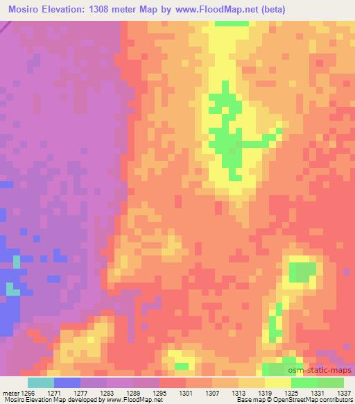 Mosiro,Kenya Elevation Map