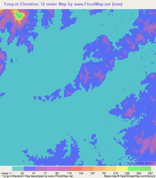 Yung-ni,North Korea Elevation Map