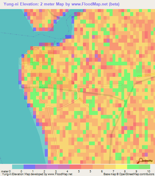 Yung-ni,North Korea Elevation Map