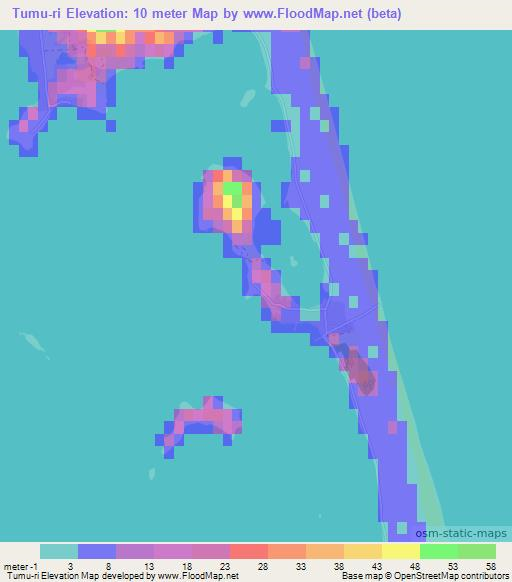 Tumu-ri,North Korea Elevation Map