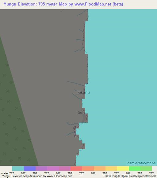 Yungu,Congo (Kinshasa) Elevation Map