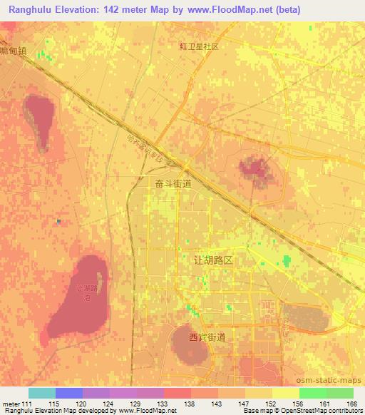 Ranghulu,China Elevation Map