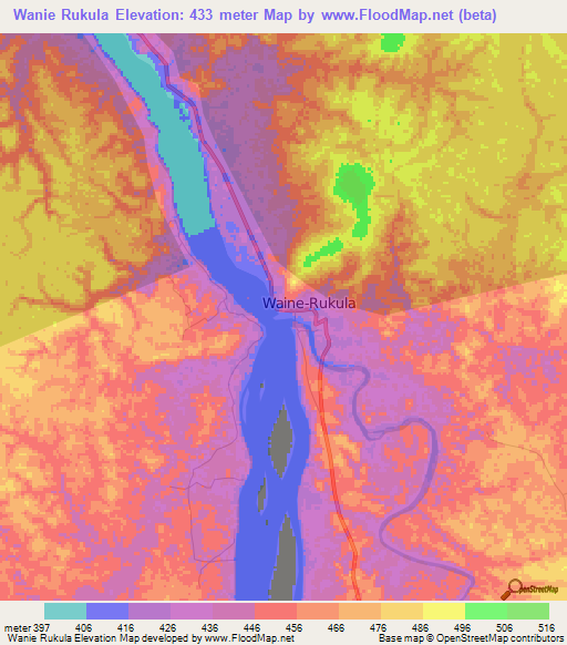 Wanie Rukula,Congo (Kinshasa) Elevation Map