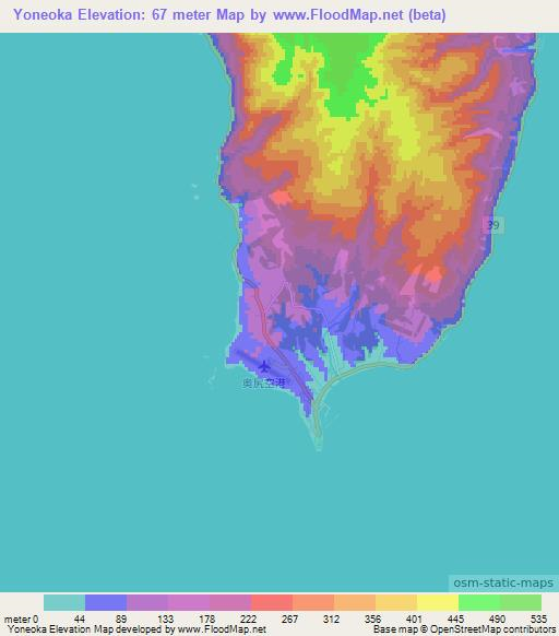 Yoneoka,Japan Elevation Map