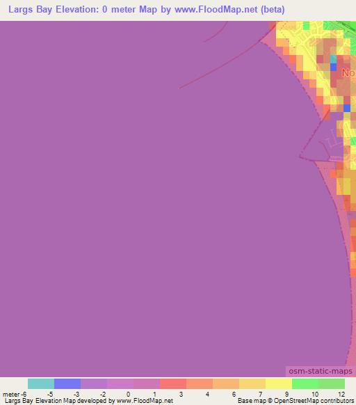 Largs Bay,Australia Elevation Map