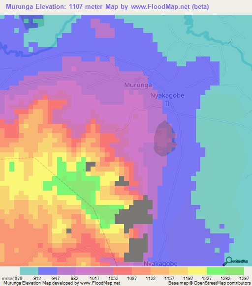 Murunga,Congo (Kinshasa) Elevation Map