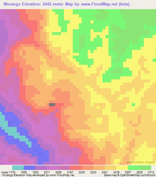 Murango,Congo (Kinshasa) Elevation Map