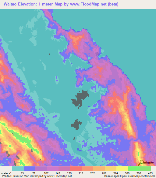 Waitao,Solomon Islands Elevation Map
