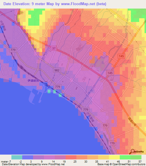Date,Japan Elevation Map