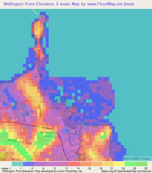 Wellington Point,Australia Elevation Map