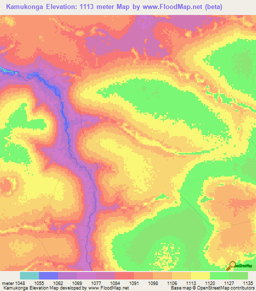 Kamukonga,Congo (Kinshasa) Elevation Map