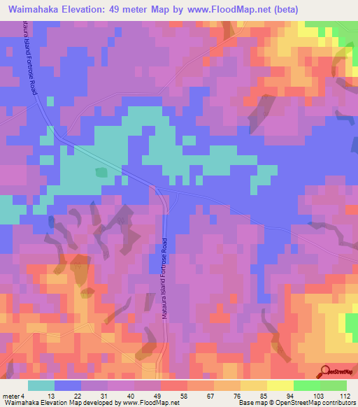 Waimahaka,New Zealand Elevation Map