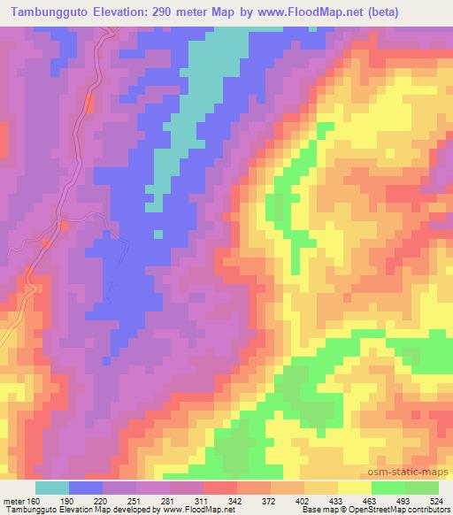 Tambungguto,Fiji Elevation Map