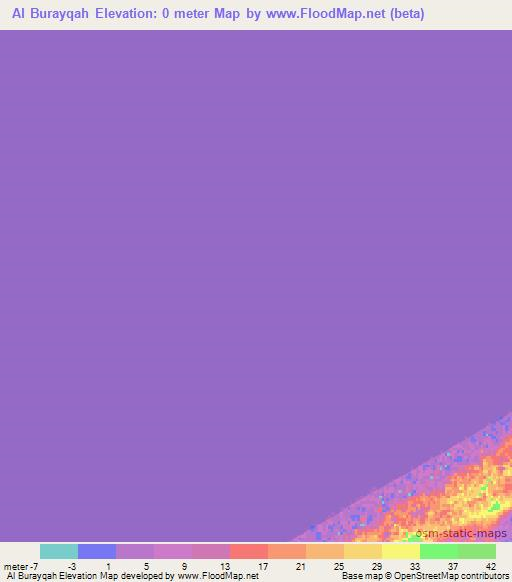 Al Burayqah,Libya Elevation Map