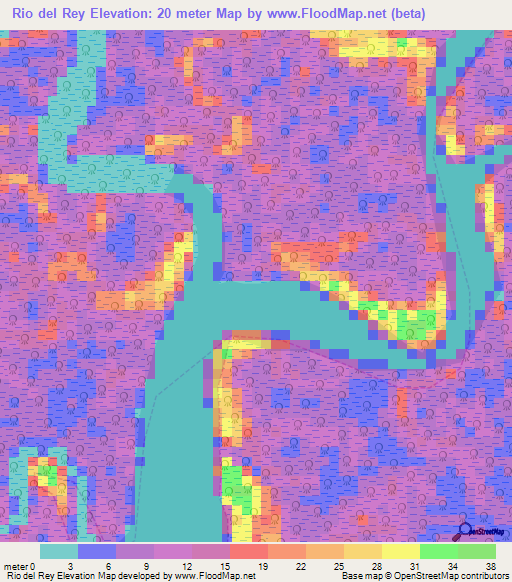 Rio del Rey,Cameroon Elevation Map
