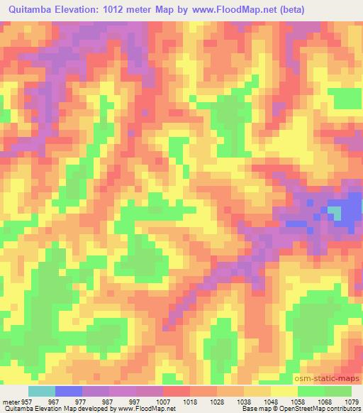 Quitamba,Angola Elevation Map
