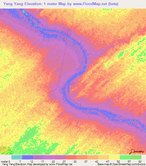 Yang Yang,Senegal Elevation Map