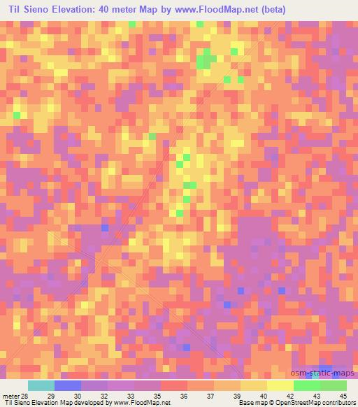 Til Sieno,Senegal Elevation Map