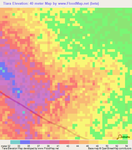 Tiara,Senegal Elevation Map