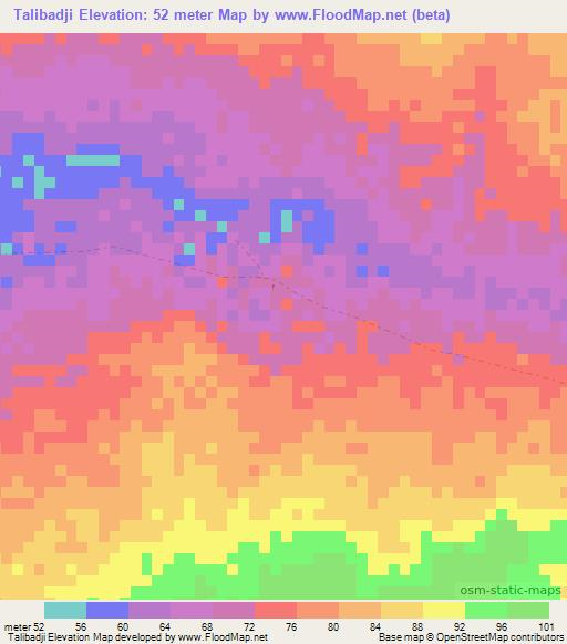 Talibadji,Senegal Elevation Map