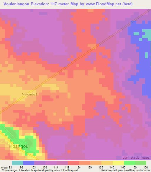 Voulaniangou,Congo (Brazzaville) Elevation Map