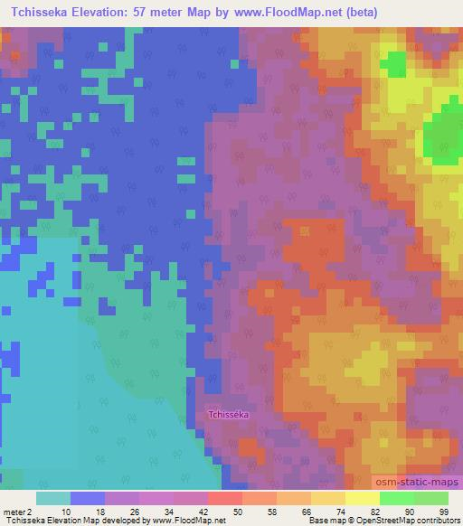 Tchisseka,Congo (Brazzaville) Elevation Map