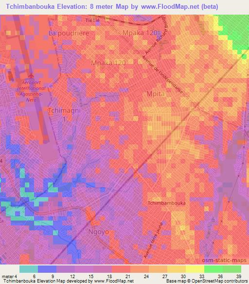Tchimbanbouka,Congo (Brazzaville) Elevation Map