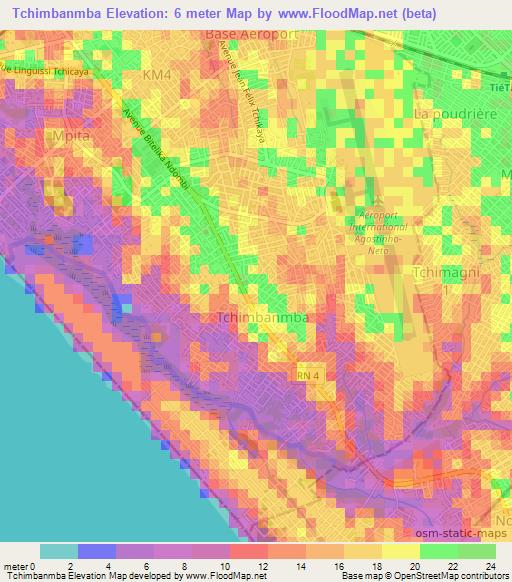 Tchimbanmba,Congo (Brazzaville) Elevation Map