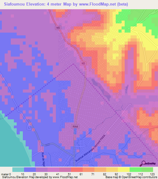 Siafoumou,Congo (Brazzaville) Elevation Map
