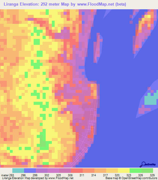 Liranga,Congo (Brazzaville) Elevation Map