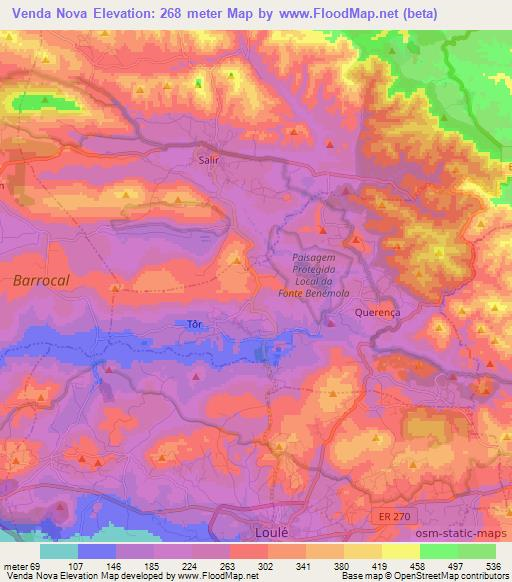Venda Nova,Portugal Elevation Map