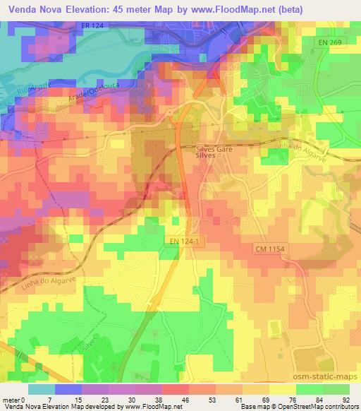 Venda Nova,Portugal Elevation Map