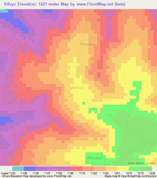 Sifuyo,Uganda Elevation Map