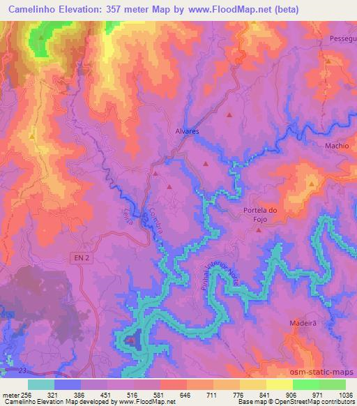 Camelinho,Portugal Elevation Map