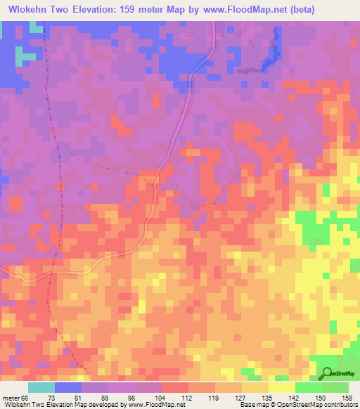 Wlokehn Two,Liberia Elevation Map