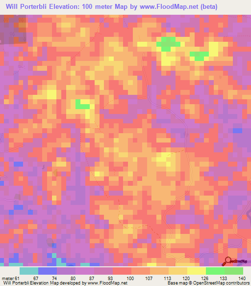 Will Porterbli,Liberia Elevation Map