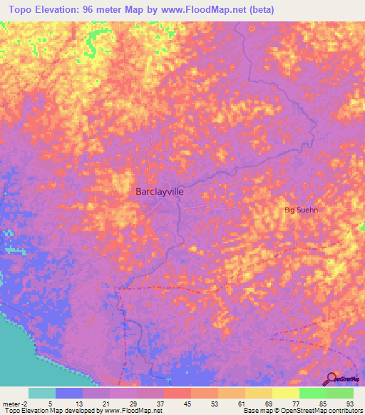 Topo,Liberia Elevation Map