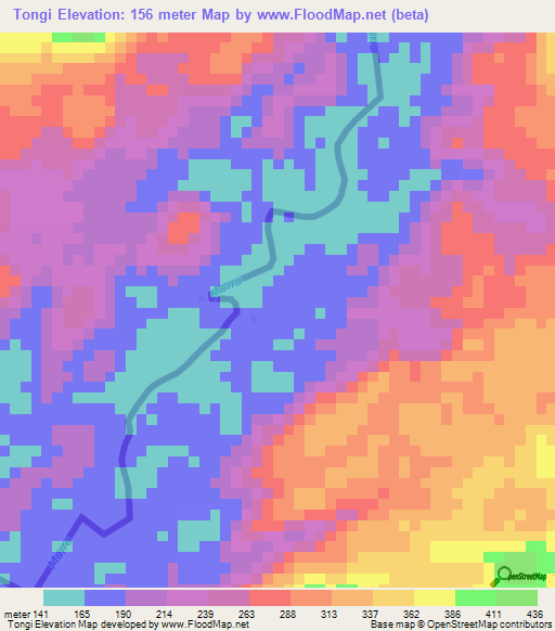 Tongi,Liberia Elevation Map
