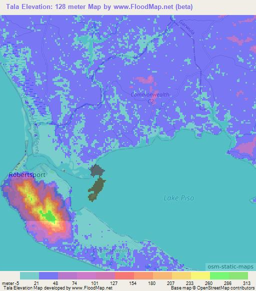 Tala,Liberia Elevation Map