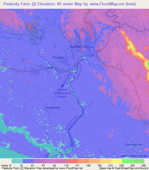 Peabody Farm (2),Liberia Elevation Map