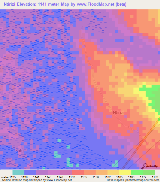 Ntirizi,Uganda Elevation Map