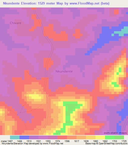 Nkundente,Uganda Elevation Map