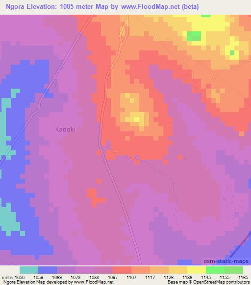 Ngora,Uganda Elevation Map