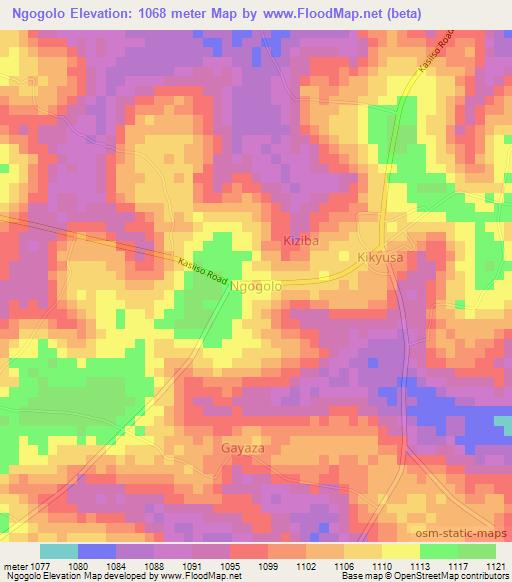Ngogolo,Uganda Elevation Map