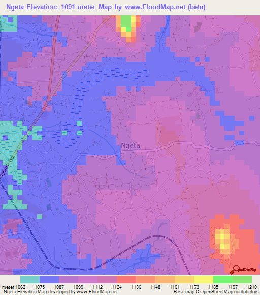Ngeta,Uganda Elevation Map