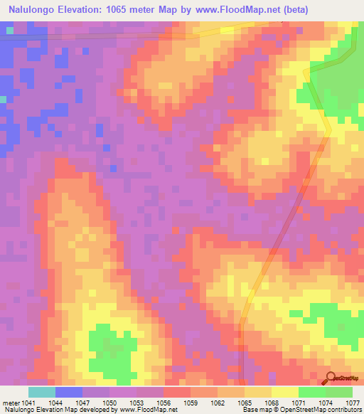 Nalulongo,Uganda Elevation Map